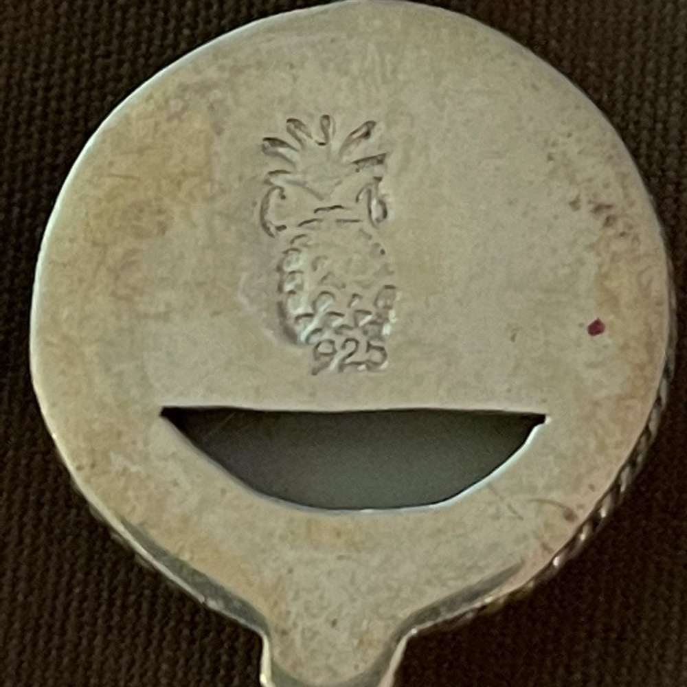 Sterling silver(marked) broken China earrings